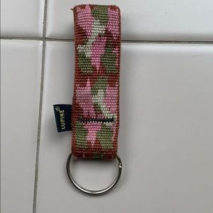 Lupine Key Chain -geometric pattern EUC 1"x 4" EUC